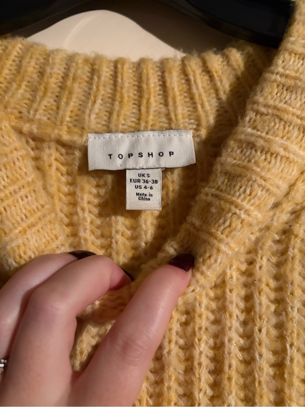 Topshop Ribbed Knit Sweater - Picture 4 of 4